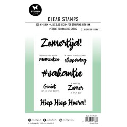 (BL-ES-STAMP461)Studio light BL Clear stamp Hiep hiep hoera By Laurens nr.461