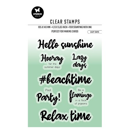 (BL-ES-STAMP462)Studio light BL Clear stamp Lazy days By Laurens nr.462