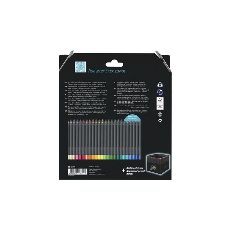 Lápices Color FABER-CASTELL Black Edition 116411