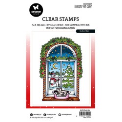 (BL-ES-STAMP486)Studio light BL Clear stamp Snowy day By Laurens nr.486