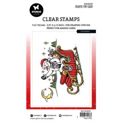 (BL-ES-STAMP489)Studio light BL Clear stamp Snowman By Laurens nr.489