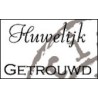 (CS0885)Clear stamp huwelijk-getrouwd NL