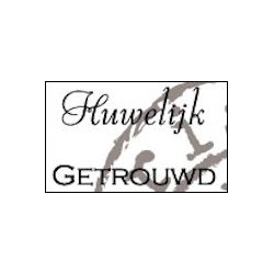 (CS0885)Clear stamp huwelijk-getrouwd NL