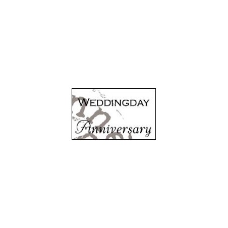 (CS0886)Clear stamp weddingday-anniversary UK