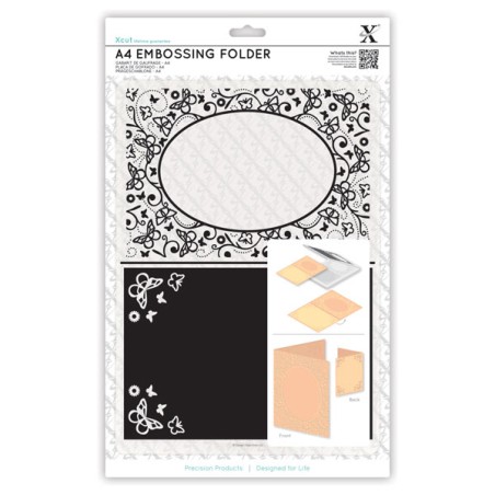 (XCU515133)Xpress embossing folder A4 Butterfly Aperture