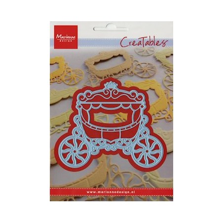 (LR0302)Creatables stencil princess carriage