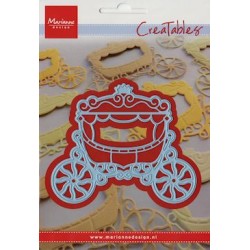 (LR0302)Creatables stencil princess carriage