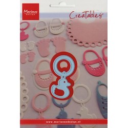 (LR0307)Creatables stencil rattle