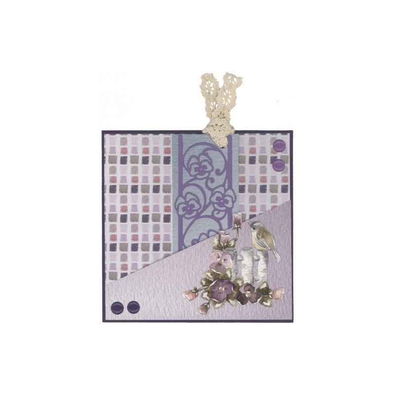 CDECD0138)Card Deco Essentials Cutting Die - Pansies Border