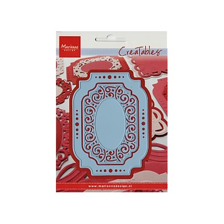 (LR0309)Creatables stencil oval label