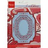 (LR0309)Creatables stencil oval label