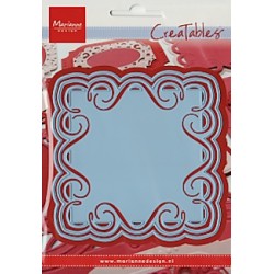 (LR0310)Creatables stencil elegant square