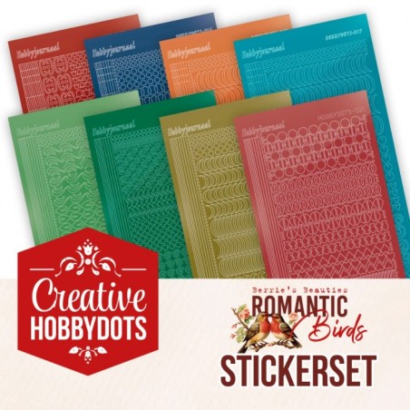 (CHSTS049)Stickerset Creative Hobbydots 49 - Romantic Birds