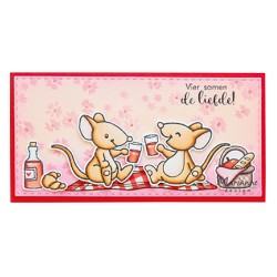 (ec0202)Clear Stamp Eline's animals - picnic