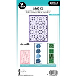 (SL-ES-MASK275)Studio light stencil Floral pattern Essentials nr.275