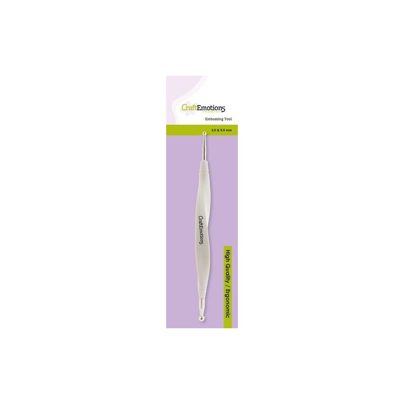 ( 860508/2103)CraftEmotions Ergonomic Embossing Tool 3.0 & 5.0mm