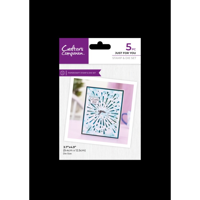 (CC-STD-JUFY)Crafter's Companion Confetti Cut In Dies Stamp & Die Just For You