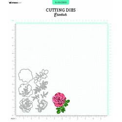 (SL-ES-CD810)Studio Light SL Cutting Die Layered - Rose & leaves Essentials