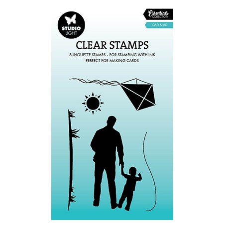 (SL-ES-STAMP666)Studio light SL Clear stamp Dad & Kid Essentials nr.666