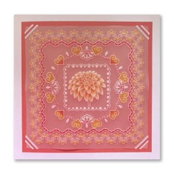 (GRO-PA-42317-03)Groovi Plate A5 NESTED SQUARES LACE FANCY FRAMES