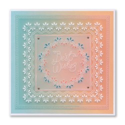 (GRO-PA-42317-03)Groovi Plate A5 NESTED SQUARES LACE FANCY FRAMES