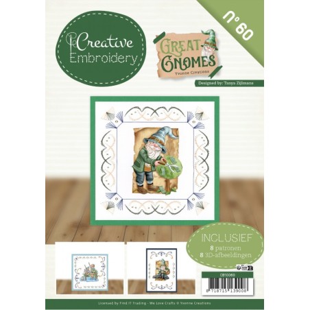 (CB10060)Creative Embroidery 60 - Yvonne Creations - Great Gnomes