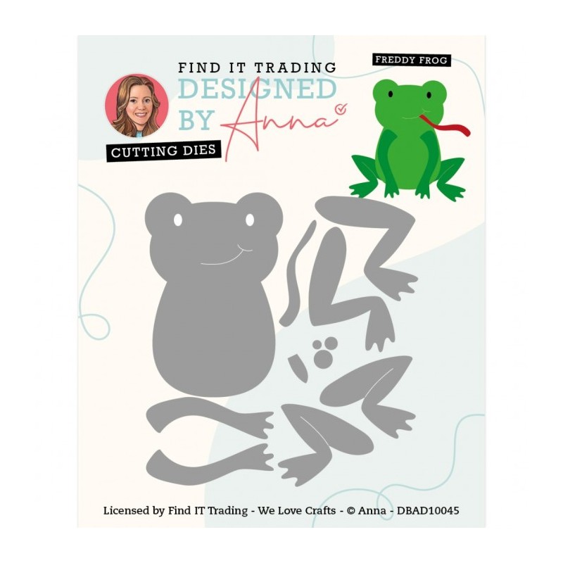 (DBAD10045)Designed By Anna - Mix And Match Cutting Dies - Freddy Frog