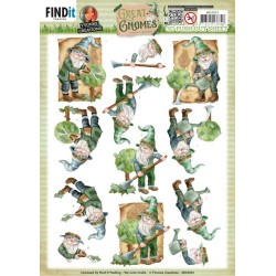 (SB10923)3D Push Out - Yvonne Creations - Great Gnomes - Garden Gnomes