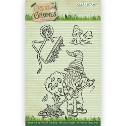 (YCCS10082)Clear Stamps - Yvonne Creations - Great Gnomes - Gardening Gnome