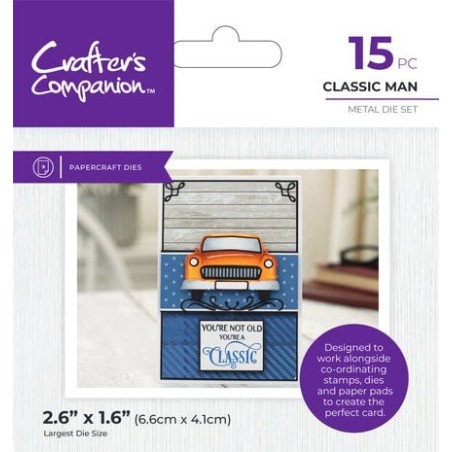 (CC-MM-MD-CLMA)Crafter's Companion Modern Man Metal Dies Classic Man