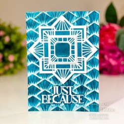 (EF3D-078)Creative Expressions Sue Wilson 3D Embossing Folder Art Deco Rhapsody