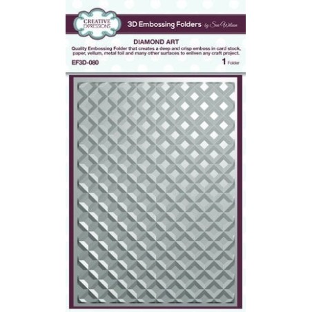 (EF3D-080)Creative Expressions Sue Wilson 3D Embossing Folder Diamond Art