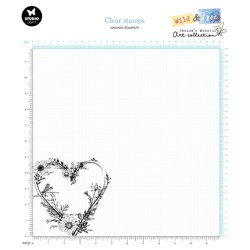 (JMA-WAF-STAMP670)Studio light Clear stamp Wild heart Wild & Free nr.670