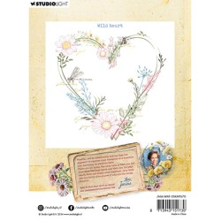 (JMA-WAF-STAMP670)Studio light Clear stamp Wild heart Wild & Free nr.670