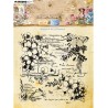 (JMA-WAF-STAMP671)Studio light Clear stamp Script & Wildflowers Wild & Free nr.671