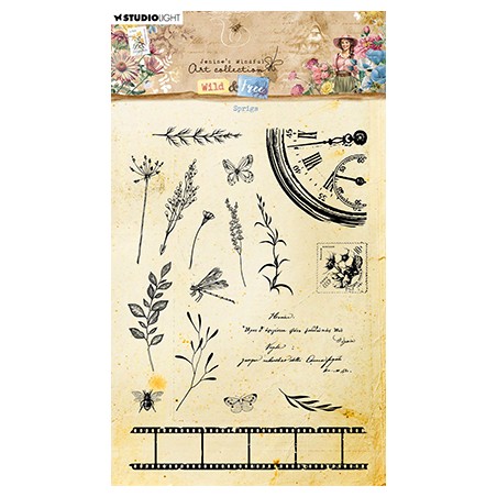 (JMA-WAF-STAMP672)Studio light Clear stamp Sprigs Wild & Free nr.672