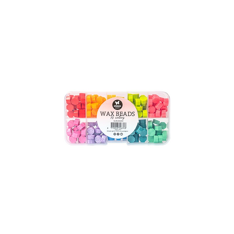 (SL-ES-WAX02)Studio Light Wax Beads 10 colors Bright Essentials Tools nr.02