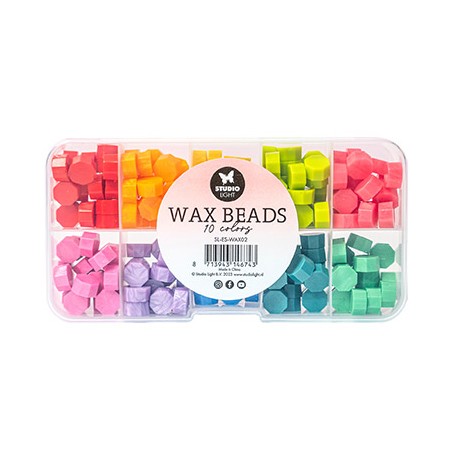 (SL-ES-WAX02)Studio Light Wax Beads 10 colors Bright Essentials Tools nr.02