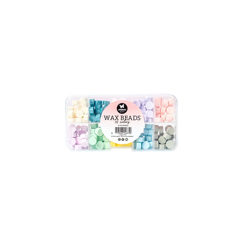 (SL-ES-WAX03)Studio Light Wax Beads 10 colors Pastels Essentials Tools nr.03