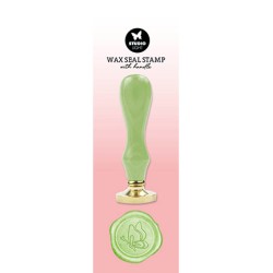 (SL-ES-WAX10)Studio Light Wax Stamp with handle Green butterfly Essentials Tools nr.10