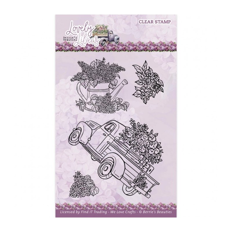 (BBCS10009)Clear Stamps - Berries Beauties - Lovely Lilacs - Pick-Up Truck