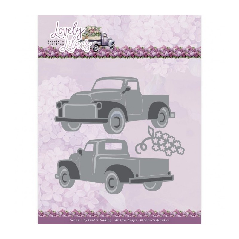 (BBD10016)Dies - Berries Beauties - Lovely Lilacs - Lovely Pick-Up Truck