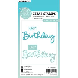 (SL-SS-SCD80)Studio Light Stamp & Cutting Die Happy birthday Sweet Stories nr.80