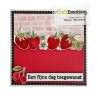 (1356)CraftEmotions clearstamps A6 - Strawberries and cherries