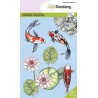 (1357)CraftEmotions clear stamps A6 - Koi