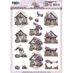 (SB10924)3D Push Out - Berries Beauties - Lovely Lilacs - Lovely Houses