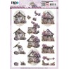 (SB10924)3D Push Out - Berries Beauties - Lovely Lilacs - Lovely Houses