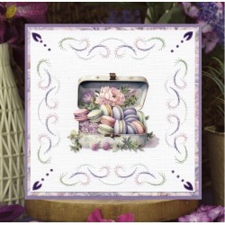 (SB10927)3D Push Out - Berries Beauties - Lovely Lilacs - Lovely Macarons