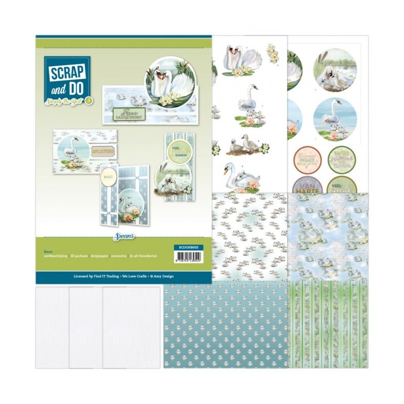 (SCDOSB003)Scrap And Do Simply The Best 3 - Amy Design - Swans