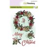 (1367)CraftEmotions clearstamps A6 - Flower garland Christmas